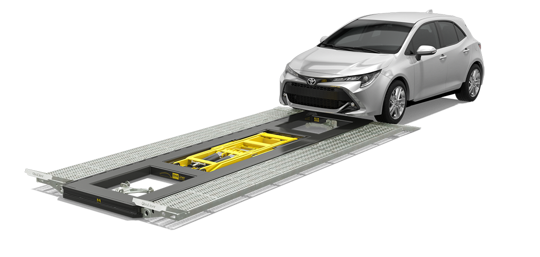 UnoLiner CRS4600 DO straightening bench with ramps and car