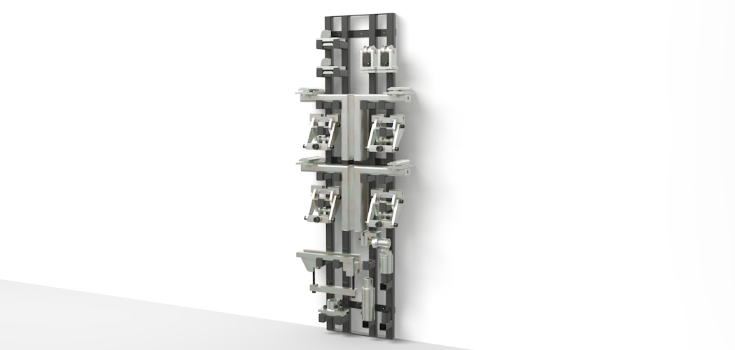 UnoLiner V30 Storage Rack for bench adapters and chassis clamps