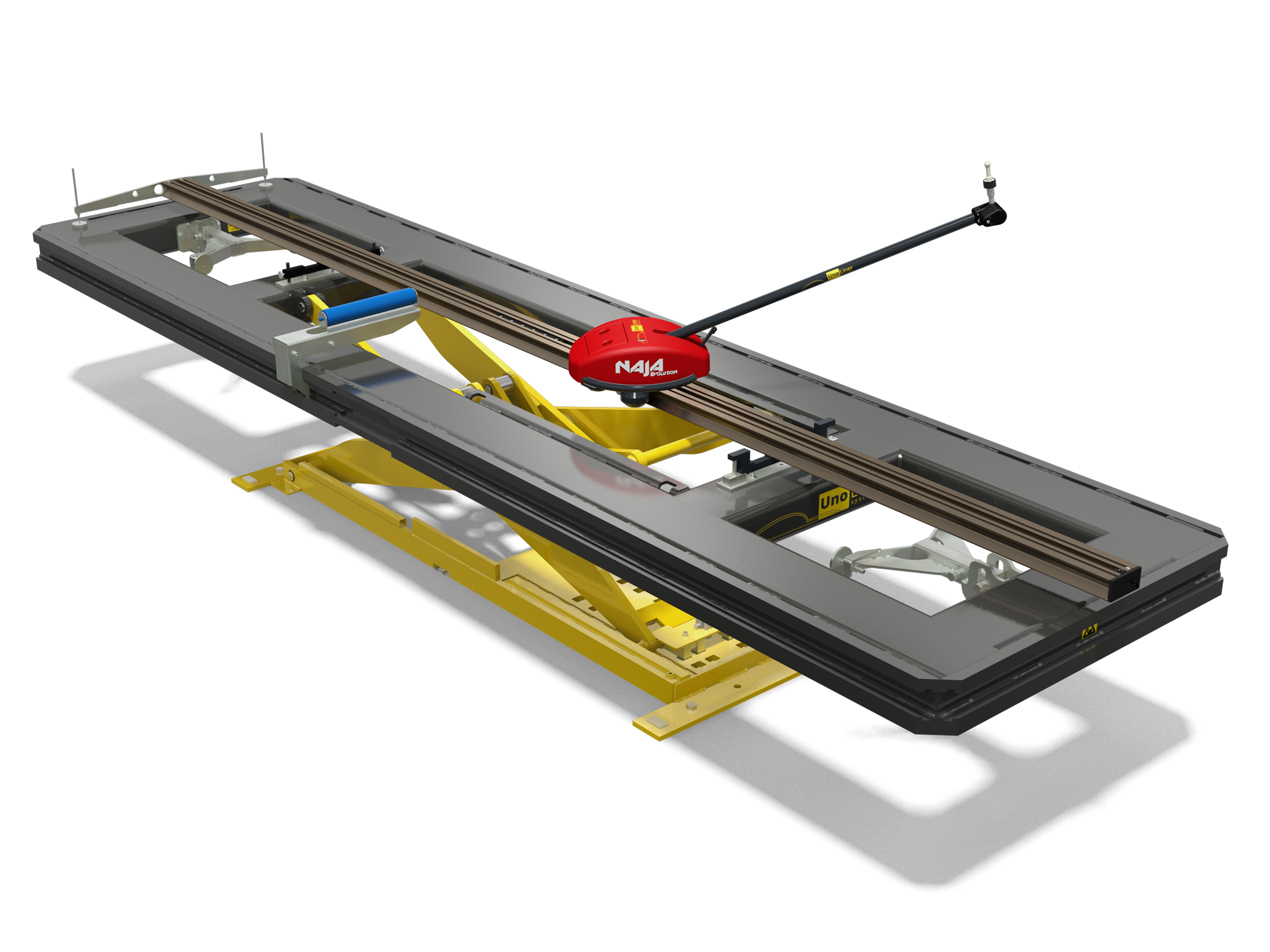 UnoLiner M100 Naja 3D measuring System on CRS4600 Frame Bench